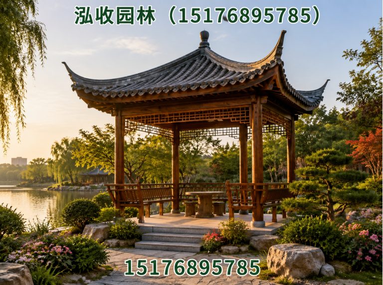 中山防腐木凉亭展示图